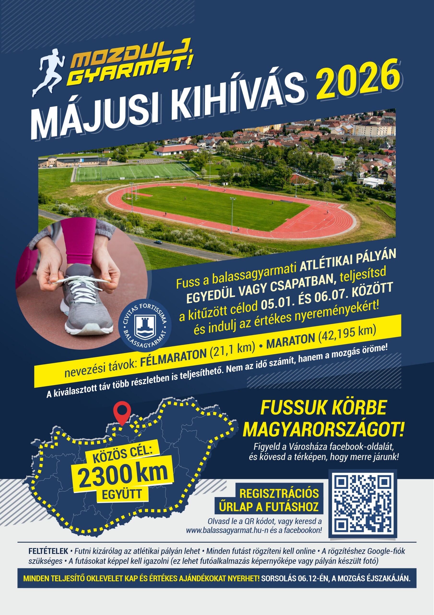 A Májusi kihívás 2026 eredeti eseményplakátja
